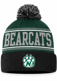 Top of the World Northwest Missouri State Bearcats Green Draft Cuff Pom Mens Knit Hat