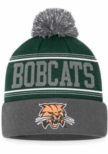 Ohio Bobcats Green Draft Cuff Pom Mens Knit Hat