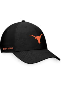 Top of the World Texas Longhorns Mens Black Deluxe Structured Flex Hat