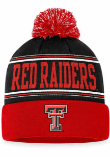 Texas Tech Red Raiders Red Draft Cuff Pom Mens Knit Hat