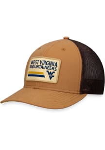 West Virginia Mountaineers Strive Meshback Adjustable Hat - Brown