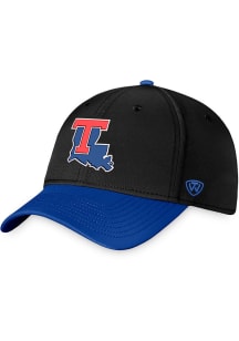 Louisiana Tech Bulldogs Mens Black 2T Reflex 2.0 Flex Hat