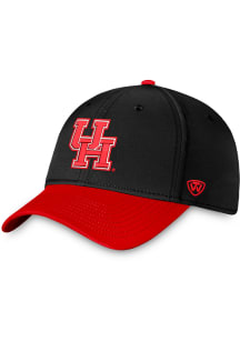 Houston Cougars Mens Black 2T Reflex Flex Hat