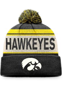 Top of the World Iowa Hawkeyes Black Cuffed Knit Mens Knit Hat