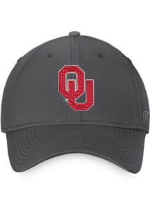 Oklahoma Sooners Mens Charcoal Reflex One-Fit Flex Hat