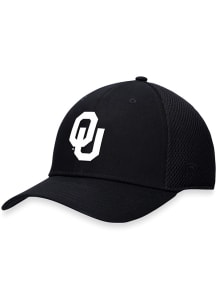 Oklahoma Sooners Mens Black Spacer Mesh Structured 2 Flex Hat