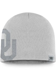 Top of the World Oklahoma Sooners Grey KT04 Uncuffed Mens Knit Hat