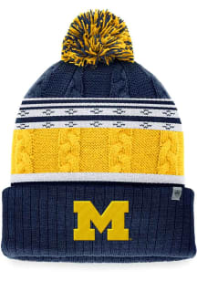 Top of the World Michigan Wolverines Navy Blue NWL 3T Altitude Cuffed Mens Knit Hat