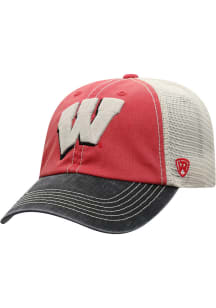 Top of the World Wisconsin Badgers Offroad Adjustable Hat - Red