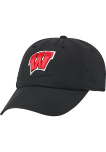 Top of the World Wisconsin Badgers Staple Adjustable Hat - Black