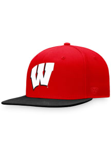 Wisconsin Badgers Top of the World 1051.0 Mens Snapback - Red