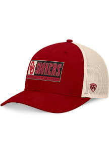 Top of the World Oklahoma Sooners Bennett Trucker Adjustable Hat - Cardinal