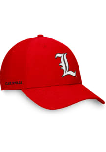 Louisville Cardinals Mens Red Deluxe Structured Flex Hat