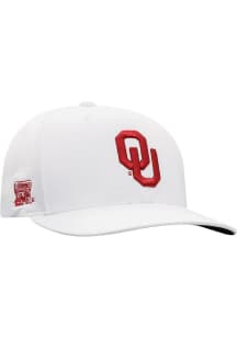 Oklahoma Sooners Mens White Reflex Flex Hat
