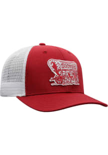 Top of the World Oklahoma Sooners BB Meshback Adjustable Hat - Cardinal