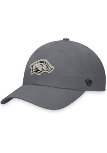 Arkansas Razorbacks Tatted Unstructured Adjustable Hat - Grey