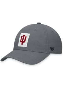 Indiana Hoosiers Tatted Unstructured Adjustable Hat - Grey
