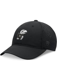 Kansas Jayhawks Tonal Liquese Structured Adjustable Hat - Black