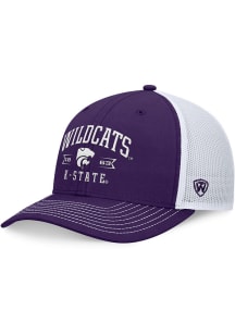 K-State Wildcats Carson Structured Trucker Adjustable Hat - Purple