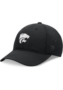 K-State Wildcats Tonal Liquese Structured Adjustable Hat - Black