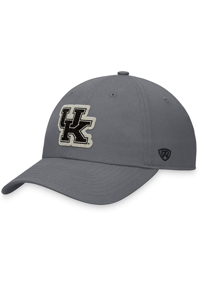 Top of the World Kentucky Wildcats Tatted Unstructured Adjustable Hat - Grey