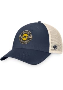 Top of the World Michigan Wolverines Lineage Meshback Adjustable Hat - Navy Blue