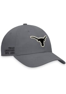 Texas Longhorns Tatted Unstructured Adjustable Hat - Grey