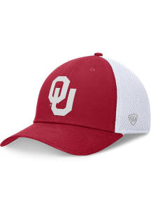 Oklahoma Sooners Mens Crimson 2T Fastbreak Stretch Flex Hat