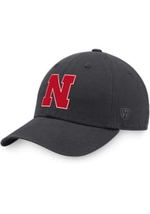 Top of the World Nebraska Cornhuskers Champ Washed Heathered Adjustable Hat - Charcoal