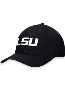 Top of the World LSU Tigers Mens Black Spacer Mesh Structured Stretch Iconic Flex Hat