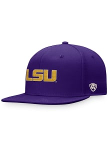 Top of the World LSU Tigers Purple True Classic Felt Logo Mens Snapback Hat