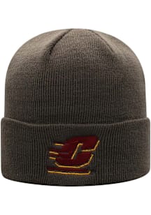 Top of the World Central Michigan Chippewas Brown Cuffed Knit Mens Knit Hat