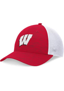 Wisconsin Badgers Top of the World Agile Stretch Flex Hat - Red