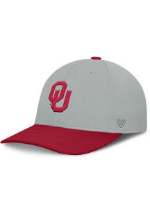 Top of the World Oklahoma Sooners Mens Grey Mick Stretch Flex Hat