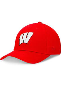 Wisconsin Badgers Top of the World Spacer Stretch Flex Hat - Red