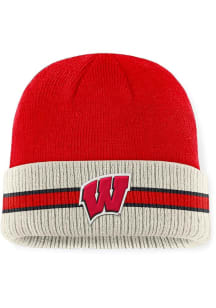 Wisconsin Badgers Top of the World Silas Cuff Mens Knit Hat - Red