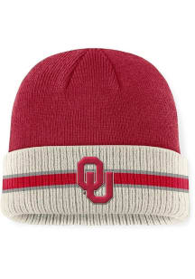 Top of the World Oklahoma Sooners Cardinal Silas Cuff Mens Knit Hat
