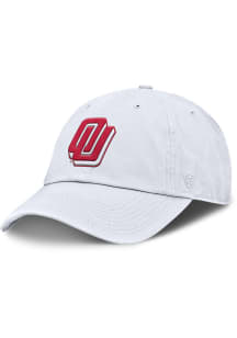 Top of the World Oklahoma Sooners Disco Crew Washed Adjustable Hat - White