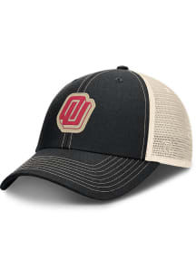 Top of the World Oklahoma Sooners Disco Crew Washed Trucker Design Adjustable Hat - Black