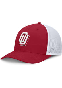 Top of the World Oklahoma Sooners Disco Victory Trucker Adjustable Hat - Cardinal