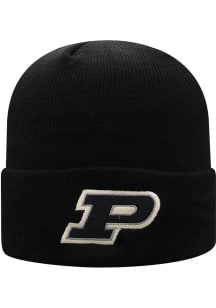 Purdue Boilermakers Top of the World Cuffed Knit Mens Knit Hat - Black