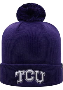 Top of the World TCU Horned Frogs Purple Cuff Knit Mens Knit Hat