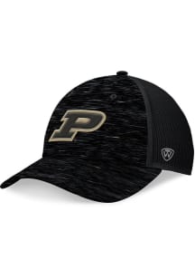 Top of the World Black Purdue Boilermakers Streak Trucker Adjustable Hat