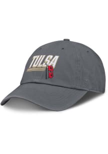 Top of the World Grey Tulsa Golden Hurricane Slice Adjustable Hat