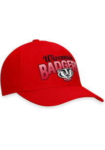 Wisconsin Badgers Game Structured Adjustable Hat - Red