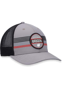 Wisconsin Badgers L010 2T Adjustable Hat - Grey