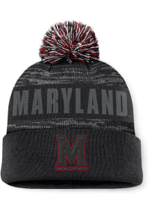 Maryland Terrapins Top of the World Colton Cuff Pom Mens Knit Hat - Black