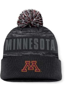 Minnesota Golden Gophers Top of the World Colton Cuff Pom Mens Knit Hat - Black