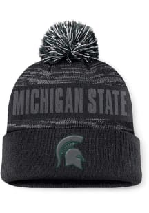 Michigan State Spartans Top of the World Colton Cuff Pom Mens Knit Hat - Black