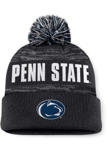 Penn State Nittany Lions Top of the World Colton Cuff Pom Mens Knit Hat - Black